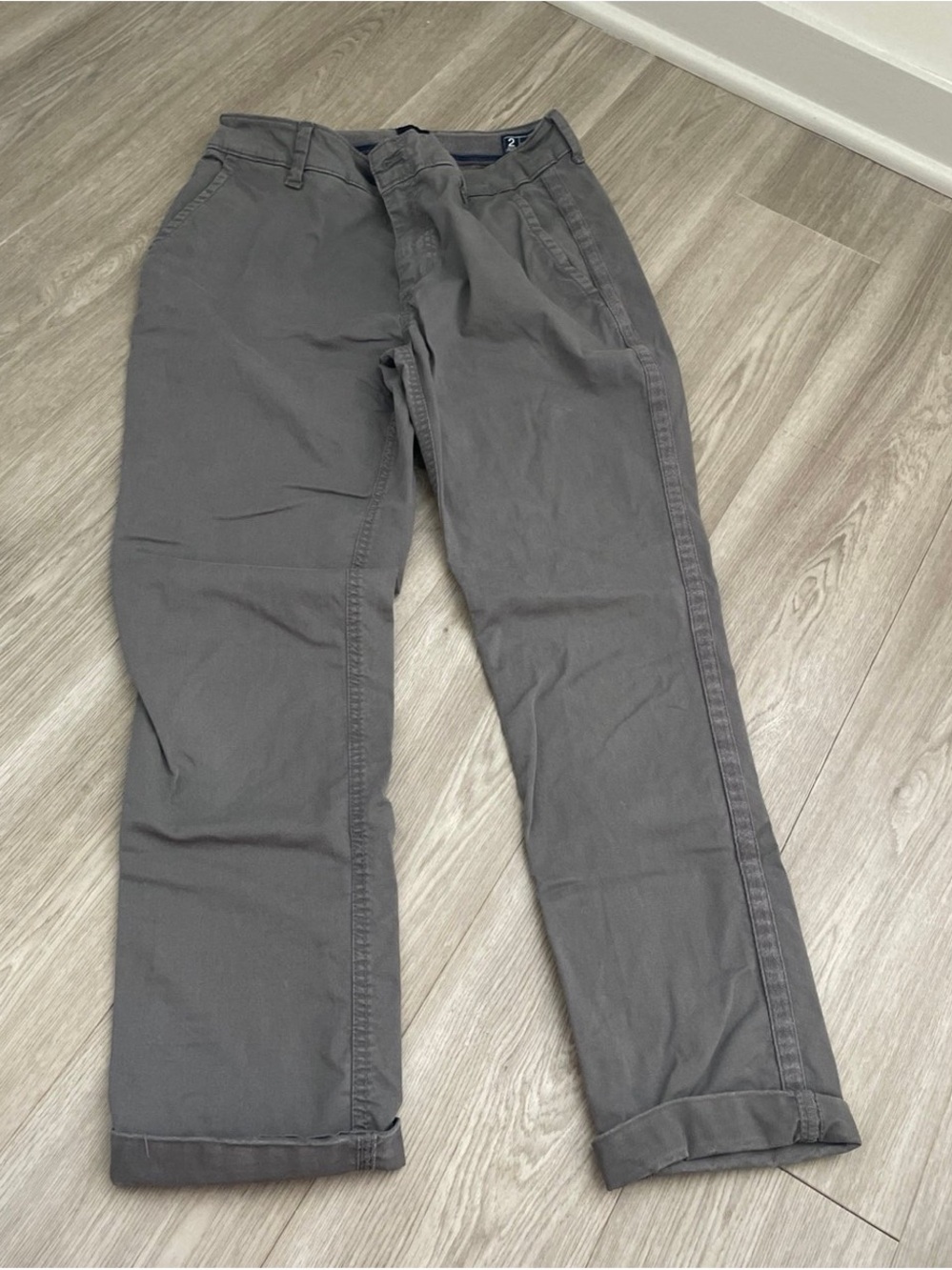 GAP Women's Charcoal Gray Chino Pants